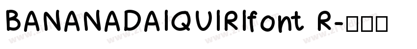 BANANADAIQUIRIfont R字体转换